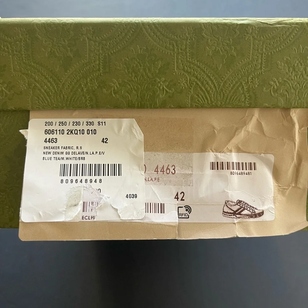 New GG GUCCI TENNIS 1977 SNEAKER Wmn42-US12 - Picture 16 of 16